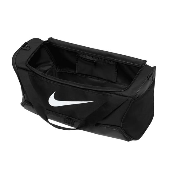 Nike Brasilia Swoosh Training 60L Duffeltas (Zwart/Wit) - Image 3