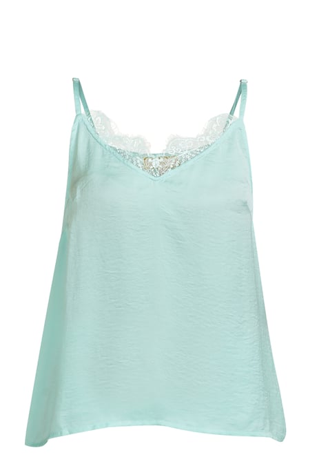 Mymo Kanten topje Dames aqua - Image 1