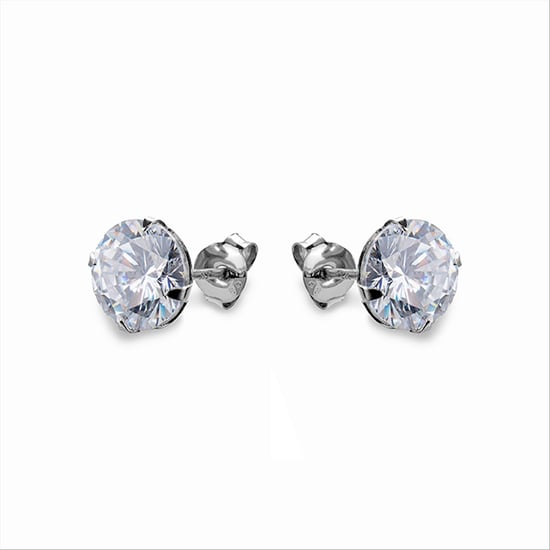 Luxenter oorbellen, essentieel in 925 sterling zilver en glanzende gerhodineerde kubieke zirkonia - Image 2