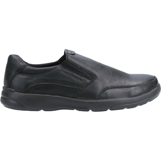 Hush Puppies Heren Aaron Slip On Leren Schoen (Zwart) - Image 3