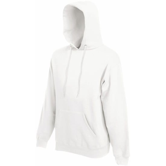 Fruit Of The Loom Heren Sweatshirt Met Capuchon / Hoodie (Wit) - Image 3