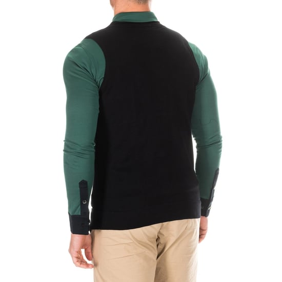 Men's V-neck vest with button closure BEH0224