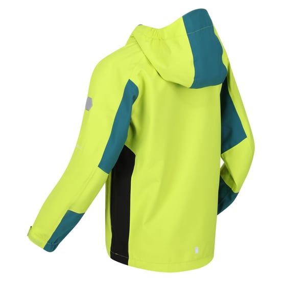 Regatta Childrens/Kids Highton III Waterproof Jacket (Bright Kiwi/Pacific Green)