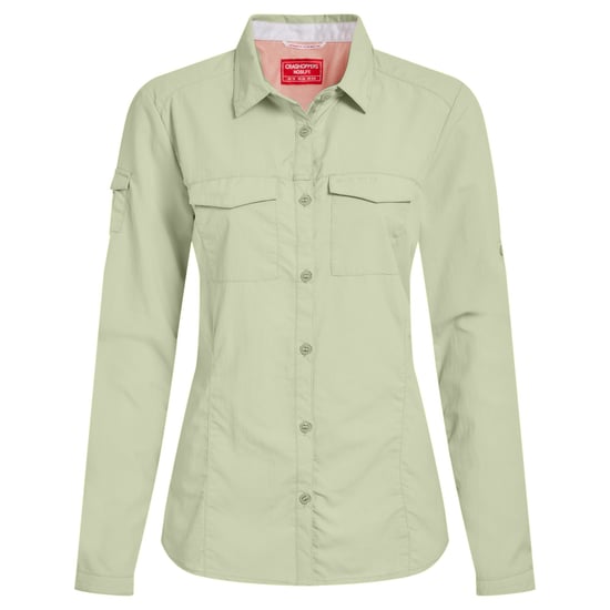 Craghoppers Dames/Dames Adventure III Nosilife Shirt Met Lange Mouwen (Boeddhistisch Groen) - Image 1