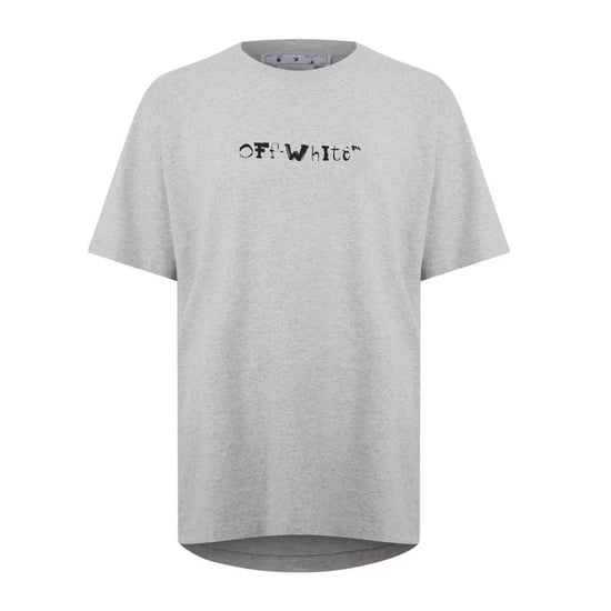 Off-White Faces Over Logo Over Skate Fit Grey T-Shirt