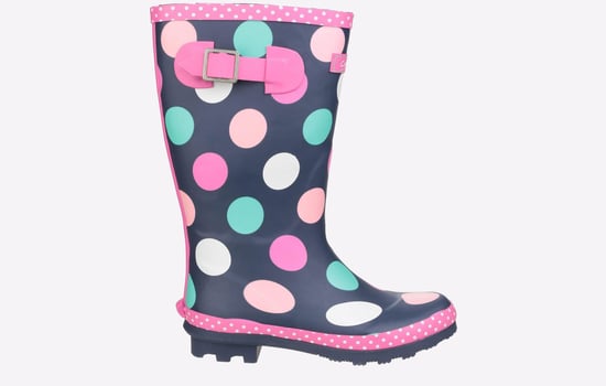 Cotswold Dotty Rubber Multicoloured Wellington Boots - Image 1