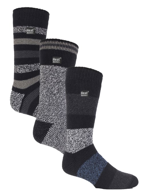 Heat Holders3 paar thermo herensokken voor de winter - Blockstreep - Image 1