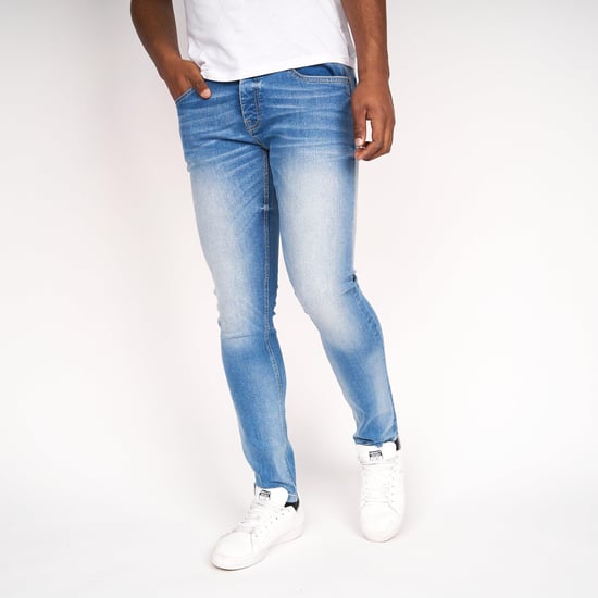 Crosshatch Heren Barbeck Slim Jeans (Lichte wasbeurt) - Image 1