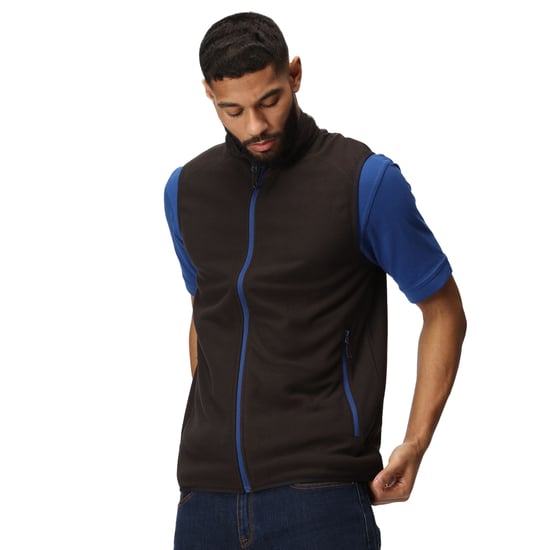 Regatta Mens Navigate Fleece Gilet (Black/New Royal)