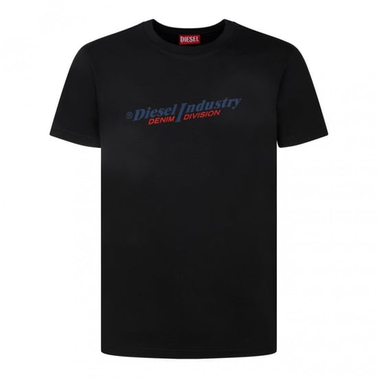 Diesel Industry denim logo zwart T-shirt - Image 1