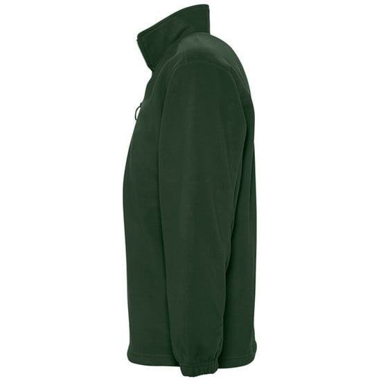SOLS Ness Unisex Zip Neck Anti-Pill Fleece Top (Bosgroen) - Image 3