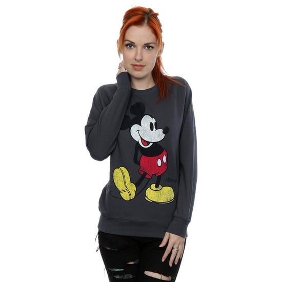 Disney Dames/Dames Mickey Mouse Classic Kick Sweatshirt (Donkere Heide) - Image 2