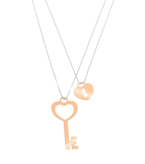 Orphelia 'Izabella' Dames 925 Sterling Zilveren Halsketting - Zilver/Roze ZK-7185 - Image 4