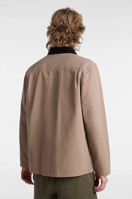 VANS Heren Drill Chore Jacket in Military Khaki - Image 5