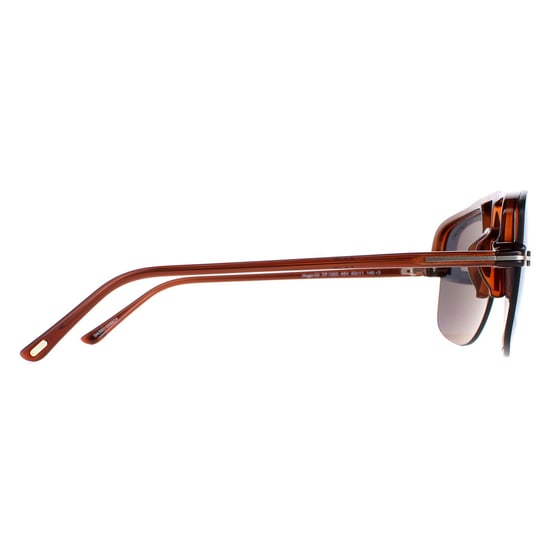 Tom Ford Aviator Heren Glanzend Lichtbruin Blauw Grijs Hugo 02 FT1003 - Image 4