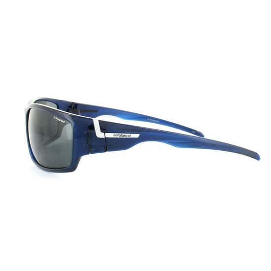 Polaroid Sport Sunglasses P7407 0BQ Y2 Blue Grey Polarized