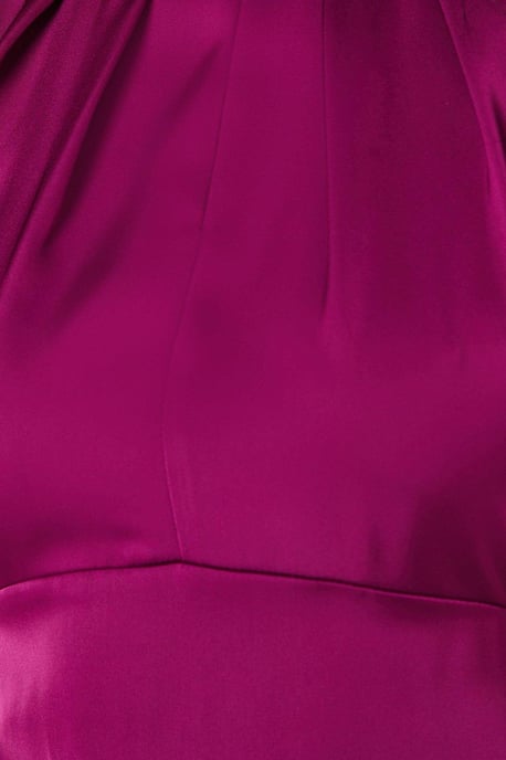 Petite Satin Ruffle Sleeve Midi Dress - Image 5