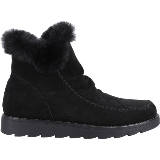 Hush Puppies Moira Suède Dames Zwart Laarzen - Image 5