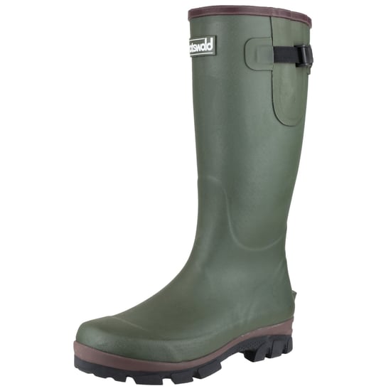 Cotswold Grange Neoprene Mens Rubber Wellington Boots (Green)