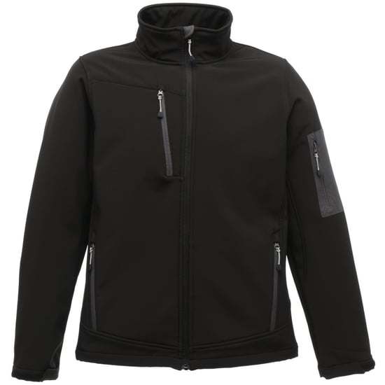 Regatta Standout Mens Arcola 3 Layer Waterproof And Breathable Softshell Jacket (Black/Seal Grey)