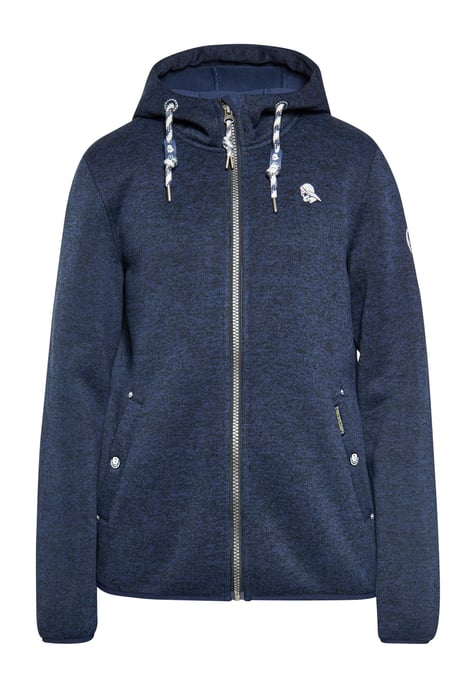 Schmuddelwedda Gebreide fleeceblouse Heren marine gem - Image 1