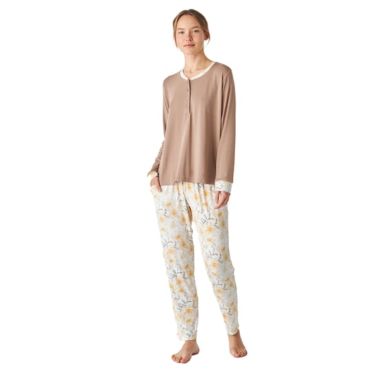 JJBEP1301 Women's Printed Long Sleeve Pajamas
