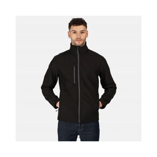 Regatta Mens Honesty Made Recycled Softshell Jacket (Black)
