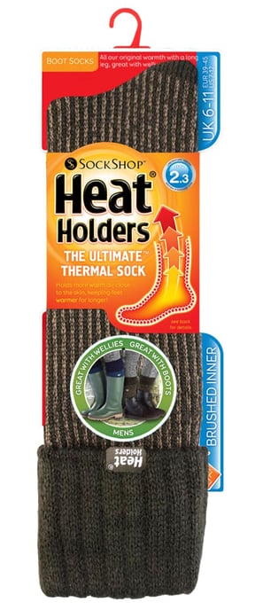 Heat Holders - Thermische laarzensokken voor heren - Khaki Green - Image 2