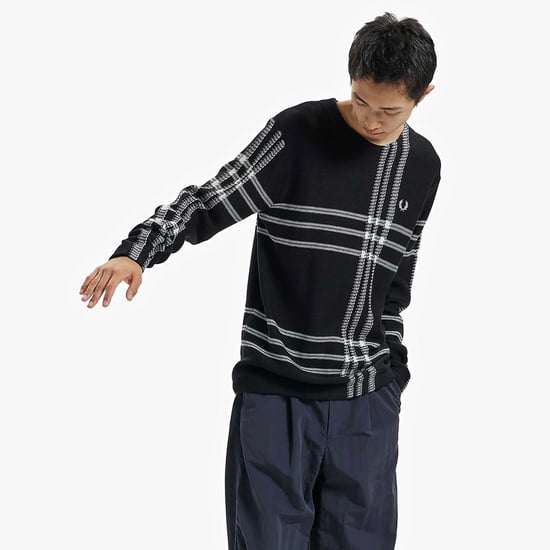 Black Tartan Fred Perry Sweater