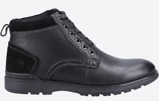 Hush Puppies Dean Suède Heren Zwarte Laarzen - Image 1