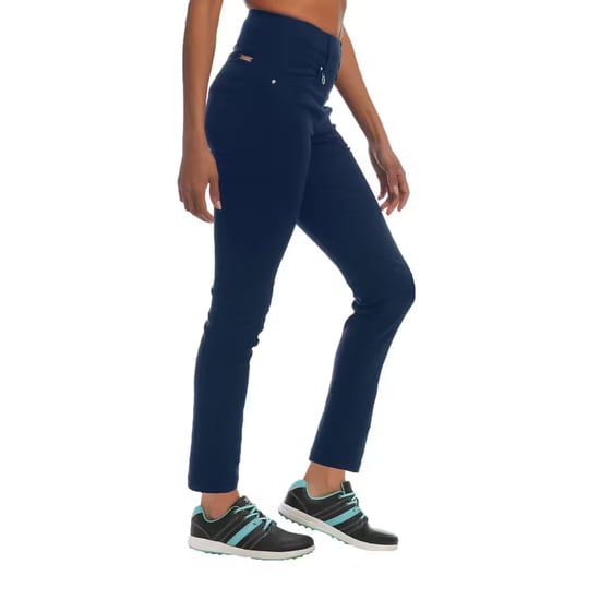Island Green Dames/Dames Quick Dry Stretch Broek (Donkere marine) - Image 3