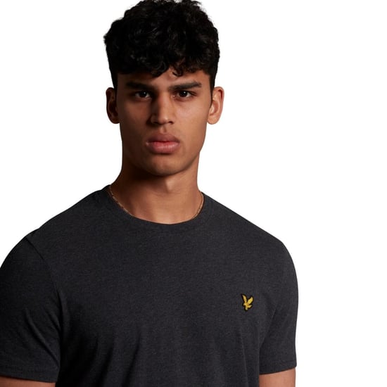 Lyle & Scott houtskool gemêleerd T-shirt met logo op de borst - Image 2