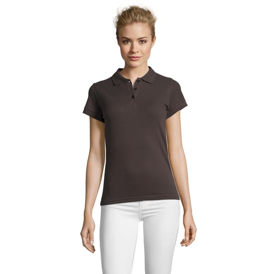 SOLS Dames/Dames Perfect Poloshirt (Donkergrijs massief) - Image 1