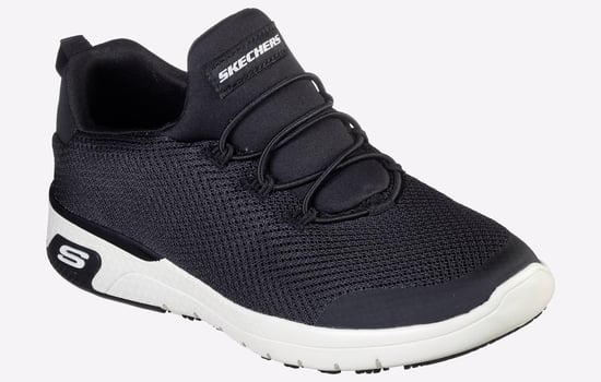 Skechers Workwear Marsing Waiola SR Mesh Dames Zwart/Witte Sneakers - Image 2