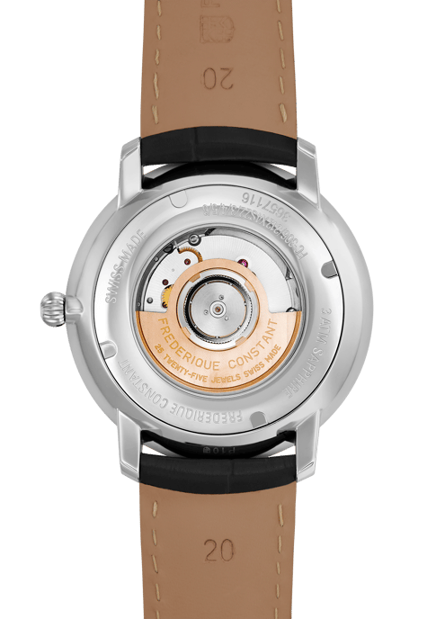 Frédérique Constant Slimline Heart Beat Heren Zwarte Horloge FC-312S4S6 - Image 4
