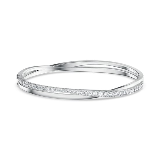 Swarovski 'Twist' Women's Base Metal Bracelet - Silver 5565210