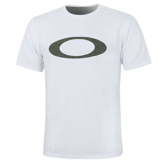 Oakley Short Sleeve Crew Neck White Mens Ellipse Line Camo T-Shirt 457359 100