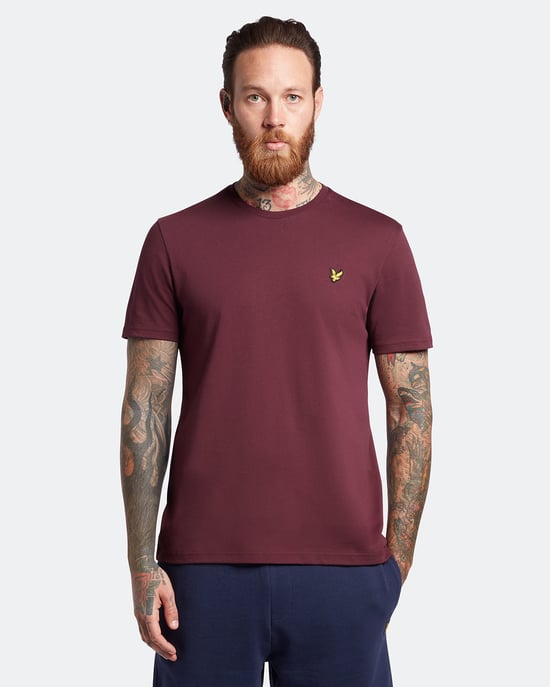 Lyle & Scott Effen T-shirt in Bourgondië - Image 3