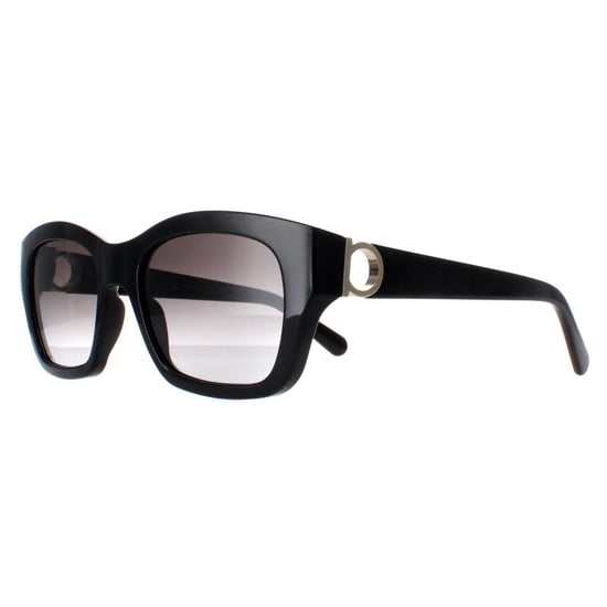 Salvatore Ferragamo Rectangle Womens Black Grey Gradient SF1012S