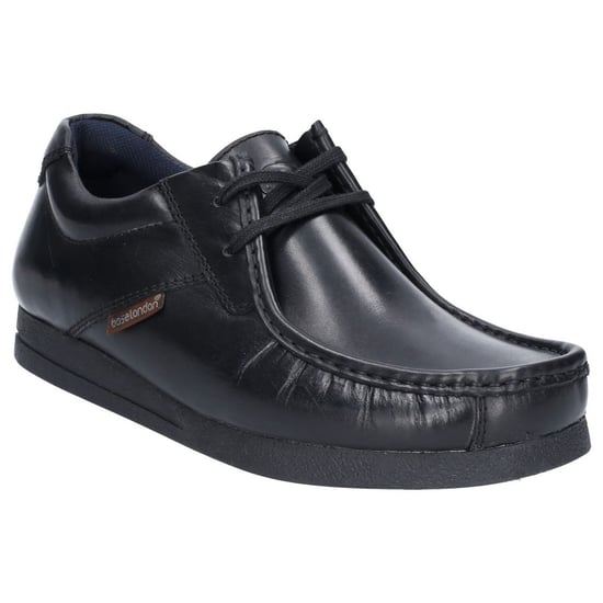 Base London Event Zwarte Leren Veterschoenen Voor Heren - Image 1
