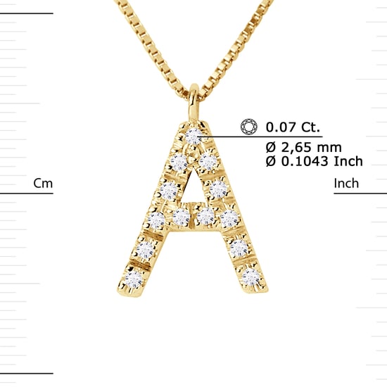 DIADEMA - Necklace with Diamonds - A - Yellow Gold - Chaine Véntienne