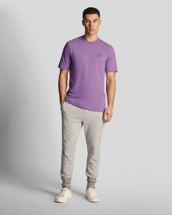 Lyle & Scott merk borstlogo kaart paars T-shirt - Image 2