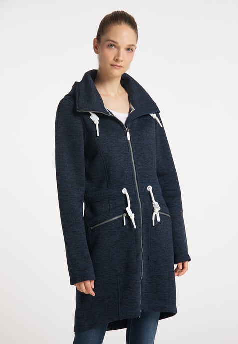 ICEBOUND Gebreide fleece jas Dames marine gem - Image 2