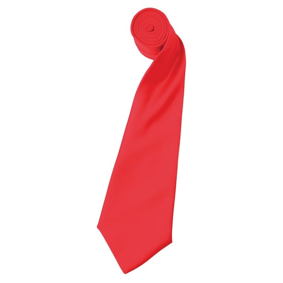 Premier Satijnen stropdas voor volwassenen (Aardbeienrood) - Image 1