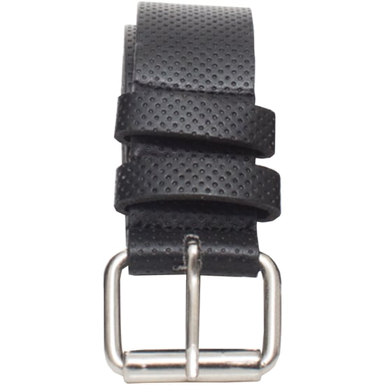 Kruze Heren Zwart Reliëf Leren Riem - Image 1