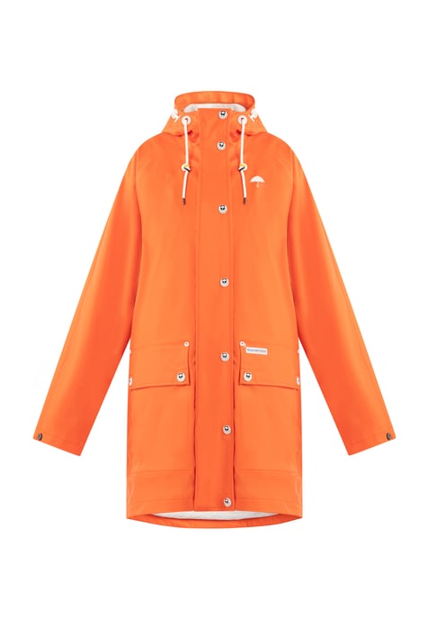Schmuddelwedda Oversized mackintosh bridgeport Dames ORANJE ROOD-280 - Image 1