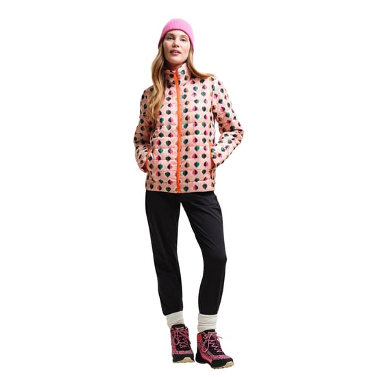 Regatta Womens/Ladies Orla Kiely Tiny Elm Baffled Padded Jacket (Pink)