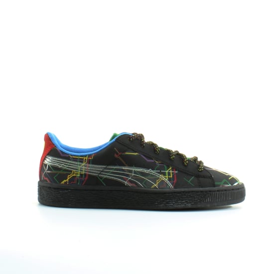 Puma Basket x Dee & Ricky Black Leather Mens Lace Up Trainers 361498 01