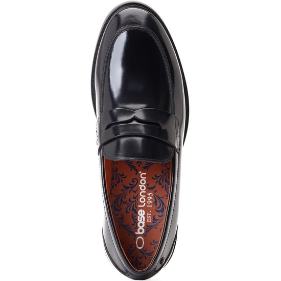 Base London Sid Leren Herenpantoffels Zwart - Image 4