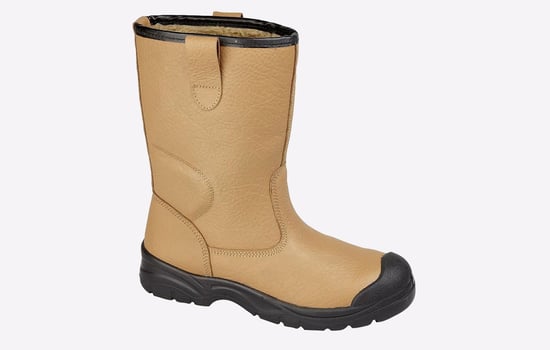 Grafters Raven Leather Safety Boots Mens - Image 1